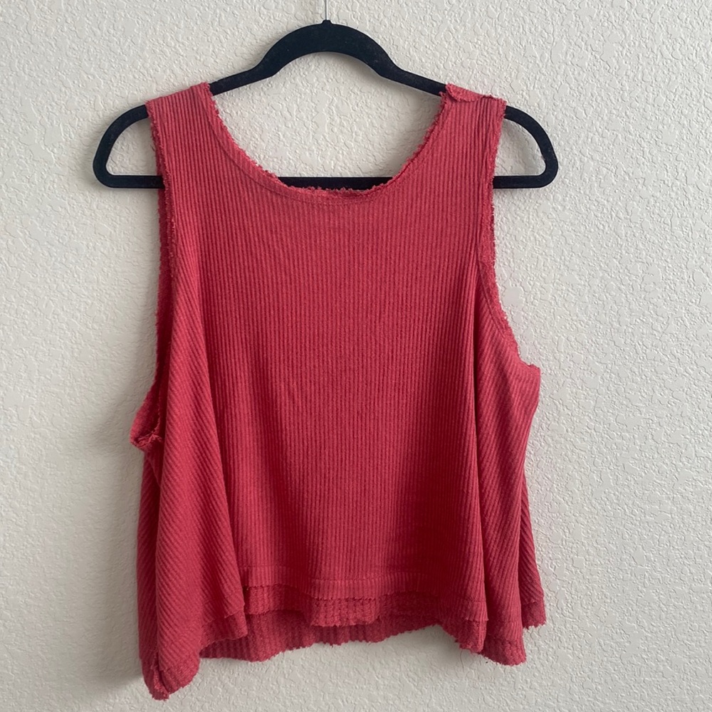 Free People Pink Flore de Mayo Tank Top, Size Small
